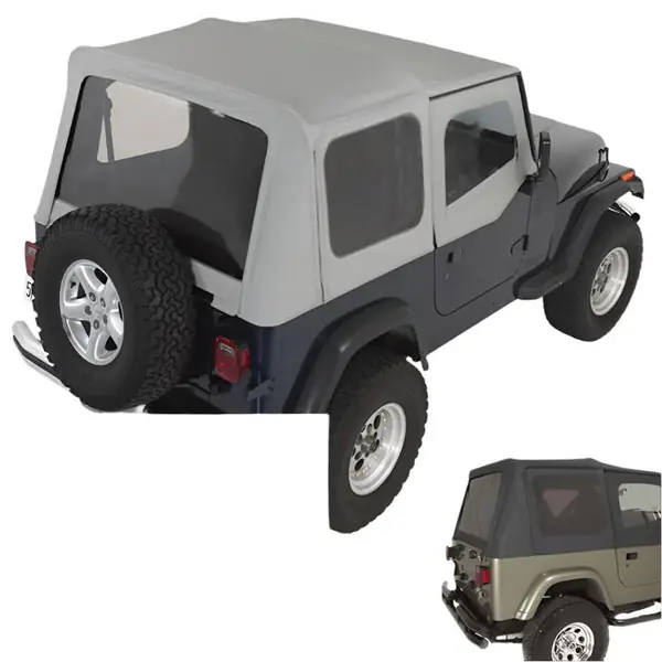 Rugged Ridge S-Top Door Skins Black Tinted Windows 88-95 Jeep Wrangler YJ