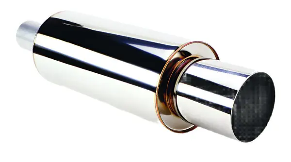 HKS Universal SS Hi-Power Muffler (120mm tip / 75mm piping)