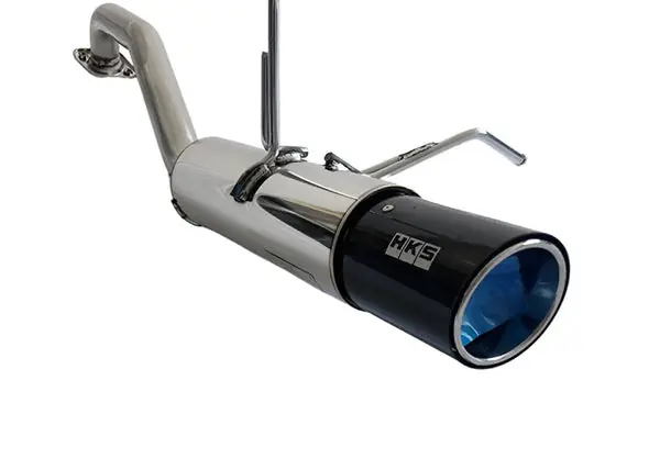 HKS Hi-Power Muffler 2014+ Honda Fit Sport GK5 w/ Carbon Tips