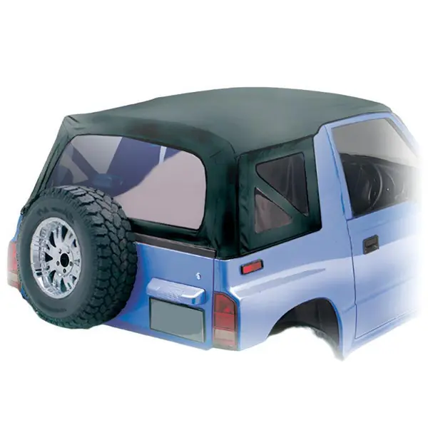 Rugged Ridge S-Top Black Denim Clear Windows 88-94 Sidekicks