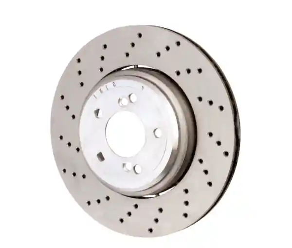 SHW 08-13 BMW M3 4.0L Left Rear Cross-Drilled Lightweight Brake Rotor (34212283803)