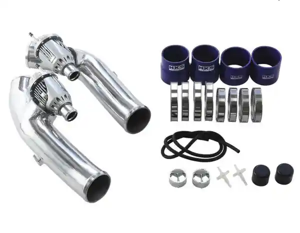 HKS 09-10 GT-R R35 SSQV4 BOV Kit Includes 2 SSQV & Polished Aluminum Pipes
