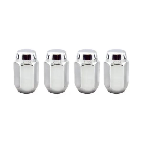 McGard Hex Lug Nut (Cone Seat) 1/2-20 / 13/16 Hex / 1.5in. Length (4-Pack) - Chrome