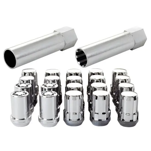 McGard SplineDrive Tuner 5 Lug Install Kit w/Locks & Tool (Cone) M12X1.5 / 13/16 Hex - Chrome