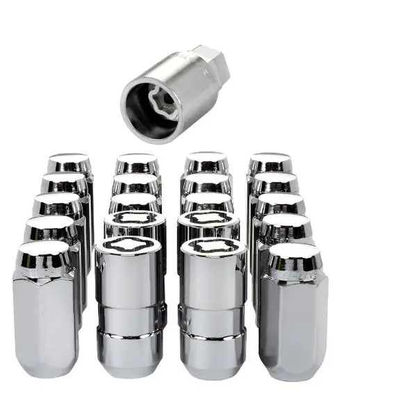 McGard 5 Lug Hex Install Kit w/Locks (Cone Seat Nut) M14X1.5 / 22mm Hex / 1.635in. Length - Chrome