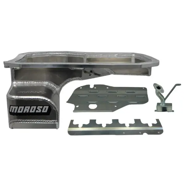 Moroso Mitsubishi Evo 7/8/9 (w/Lower Intercooler Pipe) Road Race Baffled Wet Sump 6.5qt Alum Oil Pan