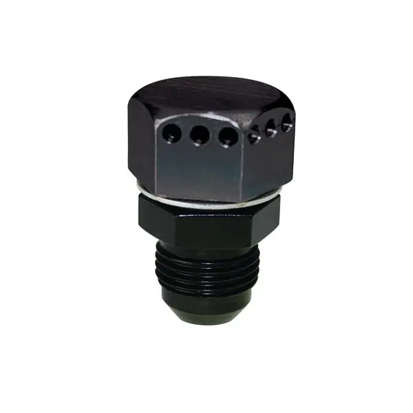 Moroso Poitive Seal Vented Fitting -10An Male - Aluminum - Single