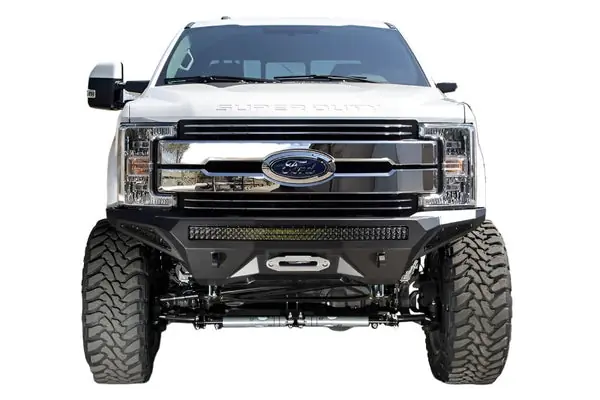 Addictive Desert Designs 17-18 Ford F-250 Super Duty Stealth Fighter Front Bumper w/ Winch Mounts