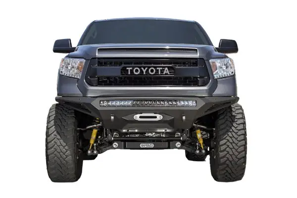 Addictive Desert Designs 2014+ Toyota Tundra Stealth Fighter Front Bumper w/Winch Mount & Sensors
