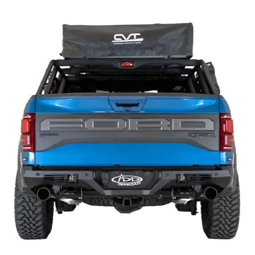 Addictive Desert Designs 17-20 Ford Raptor F-150 Bomber Rear Bumper w/ Backup Sensor Cutouts