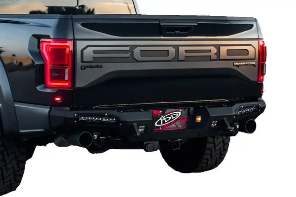 Addictive Desert Designs 17-18 Ford F-150 Raptor HoneyBadger Rear Bumper w/ 10in SR LED Mounts