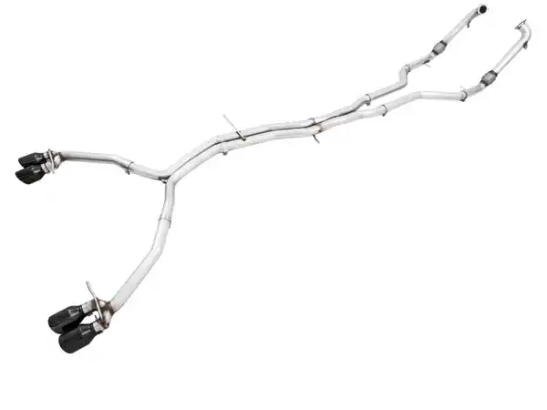 AWE Tuning Audi B9 S4 Track Edition Exhaust - Non-Resonated (Black 102mm Tips)