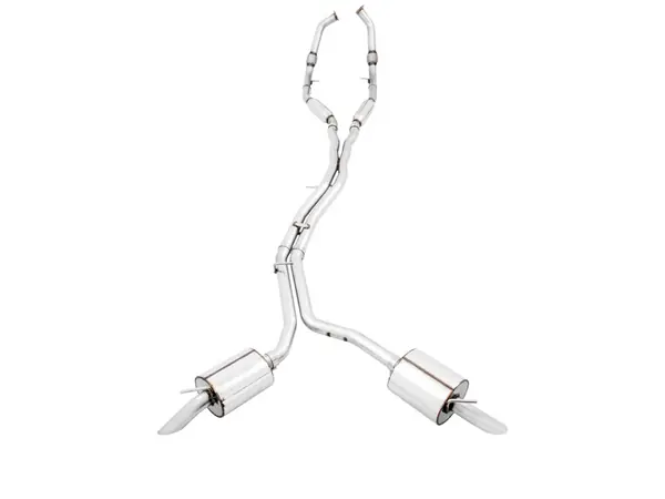 AWE Tuning Audi B9 SQ5 Resonated Touring Edition Cat-Back Exhaust - No Tips (Turn Downs)