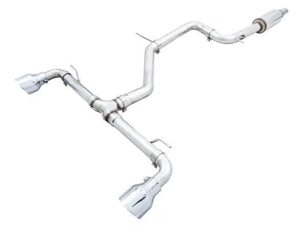 AWE 2022 VW GTI MK8 Track Edition Exhaust - Chrome Silver Tips
