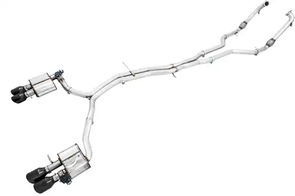 AWE Tuning Audi B9 S4 SwitchPath Exhaust - Non-Resonated (Black 102mm Tips)