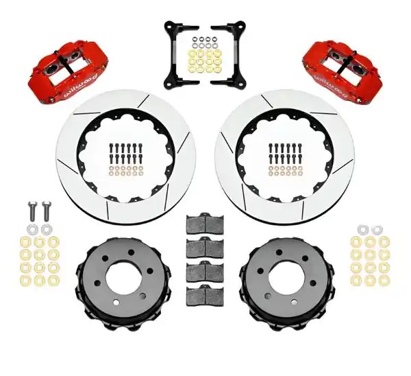 Wilwood Narrow Superlite 4R RearTruck Kit 14.25in Red 2012-Up Ford F150 (6 lug)