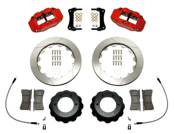 Wilwood Narrow Superlite Red 6R Front Kit 12.88in Slotted Rotor w/ Lines 05-15 Toyota Tacoma