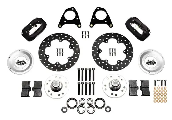 Wilwood Forged Dynalite Front Drag Kit Drilled Rotor 87-93 Mustang 84-86 SVO 5 Lug