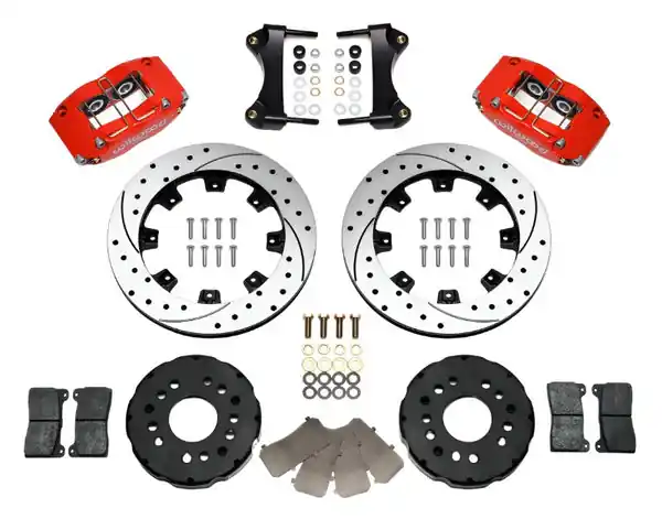 Wilwood Dynapro Radial Front Kit 12.19in Drilled Red 95-99 Mitsubishi Eclipse (*Line Kit Needed*)