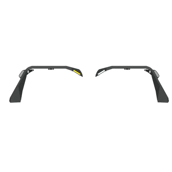 Road Armor 18-20 Jeep Wrangler JL Stealth Front Fender Flare w/Switchback LED DRL - Tex Blk