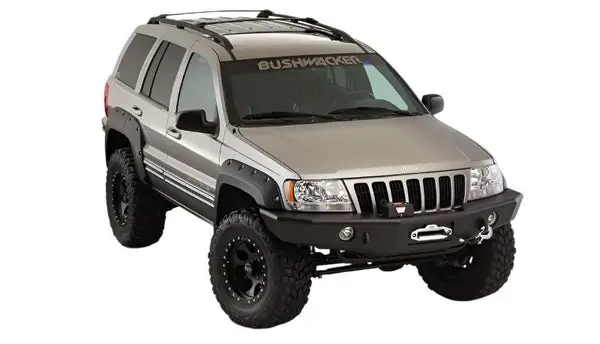 Bushwacker 99-04 Jeep Grand Cherokee Cutout Style Flares 4pc - Black