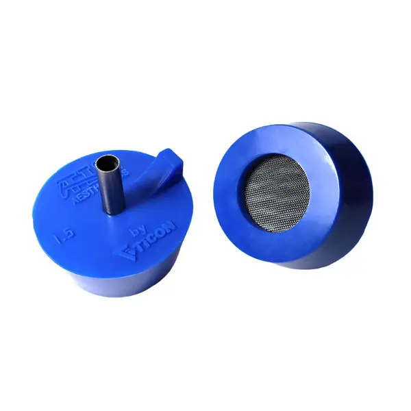 Ticon Industries Tig Aesthetics Header Silicone Purge Plug Red - 1.75-2in Fitment