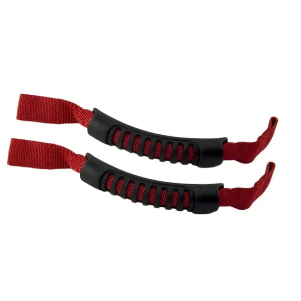 Rugged Ridge Front Headrest Grab Handles Red 07-20 JK/JL/JT