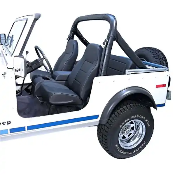 Rugged Ridge High-Back Front Seat Non-Recline Black 76-02 CJ&Wrangl