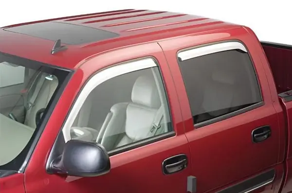 Putco 09-18 Ram 1500 - Crew Cab (Set of 4) Excl Rebel Model Element Chrome Window Visors
