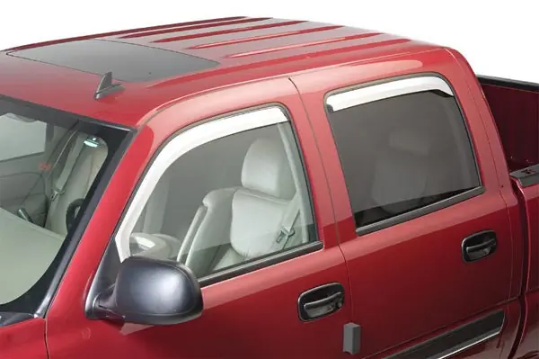 Putco 10-20 RAM 2500/3500 - Quad Cab (Set of 4) Element Chrome Window Visors