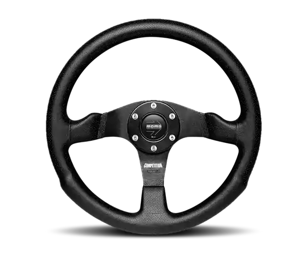 Momo Competition Steering Wheel 350 mm - Black AirLeather/Black Spokes