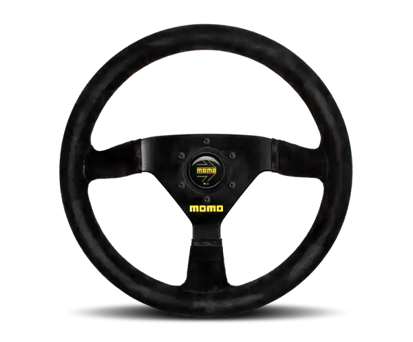 Momo MOD69 Steering Wheel 350 mm - Black Suede/Black Spokes
