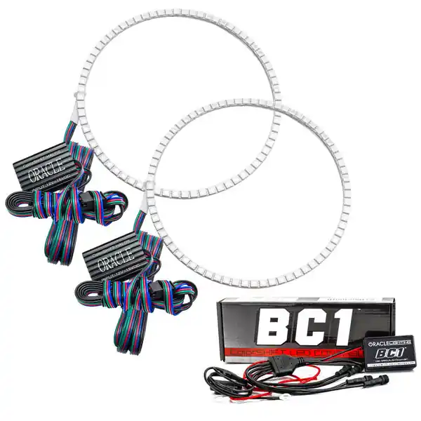 Oracle Jeep Wrangler JL/JT LED Surface Mount Headlight Halo Kit - ColorSHIFT w/ BC1 Controller