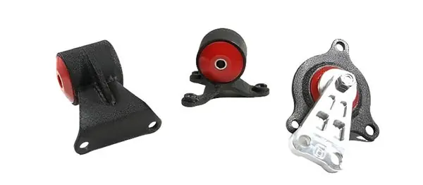 Innovative 02-06 Acura RSX K-Series/Base Automatic Black Aluminum Replacement Mount Kit 75A Bushings