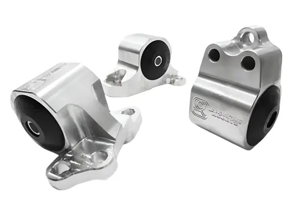 Innovative 92-95 Civic B/D Series Silver Aluminum Mounts Solid Bushings (3 Bolt)