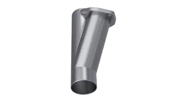 QTP 2.5in Weld-On QTEC Exhaust Cutout Y-Pipe
