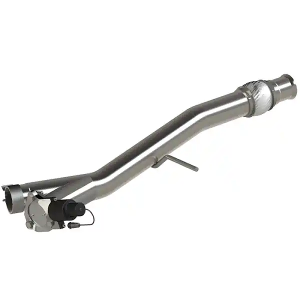 QTP 14-18 Chevrolet Silverado 1500 4.8L/5.3L EC/CC Standard Bed 3in 304SS Aggressor Cutout Mid Pipe
