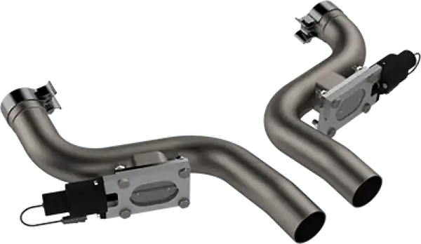 QTP 15-19 Dodge Challenger/Charger 6.2L/6.4L 304SS Aggressor Cutout Dual Mid Pipes