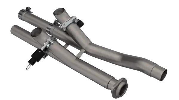 QTP 17-18 Ford Raptor EC/CC 2.5in 304SS Aggressor Cutout Dual Mid Pipes
