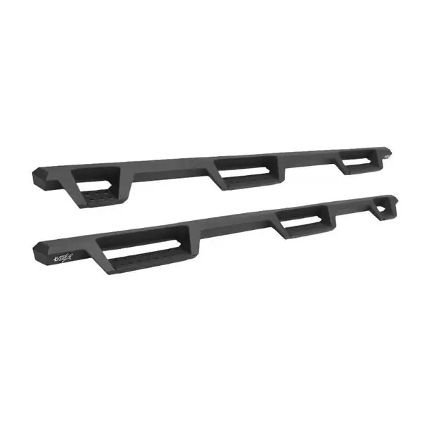 Westin 99-16 Ford F-250/350/450/550 CC (6.75ft Bed) HDX Drop Whl to Whl Nerf Step Bars - Text Blk