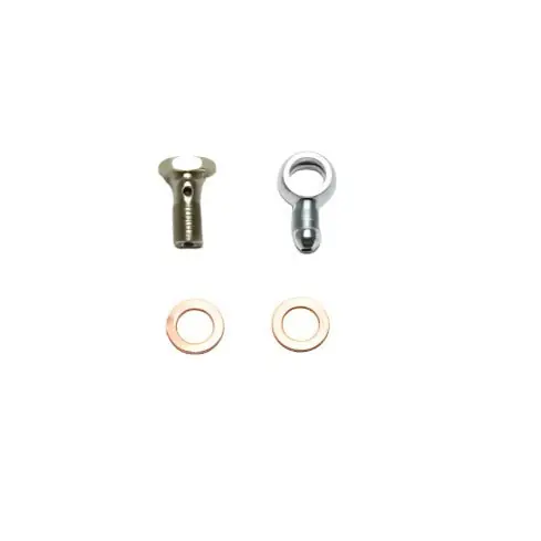 Wilwood Fitting Kit -3 Male w/ 3/8-24 Banjo Bolt (For Banjo Outlet Master Cylinders)