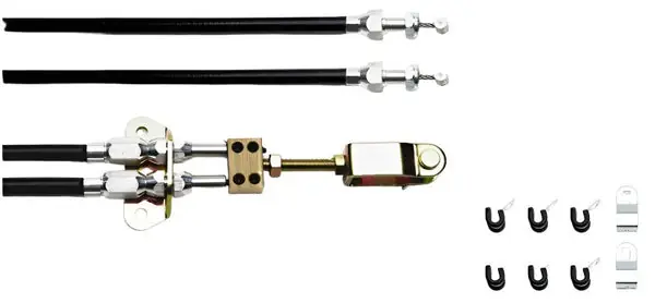 Wilwood Universal Parking Brake Cable Kit Disc/Drum Combination Parking Brake & MC4 w/ Clevis