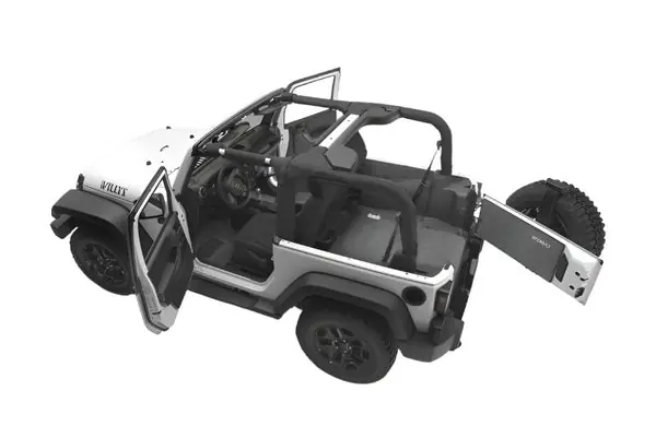 BedRug 07-10 Jeep JK 2Dr Front 3pc Floor Kit (Incl Heat Shields)