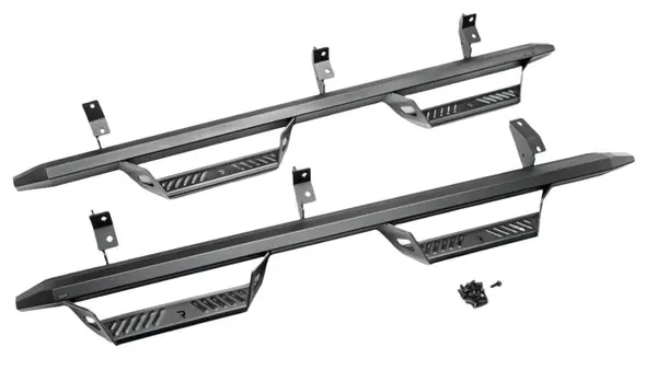 N-Fab Predator Pro Step System 2019 Jeep Wrangler JT 4DR Truck Full Length - Tex. Black