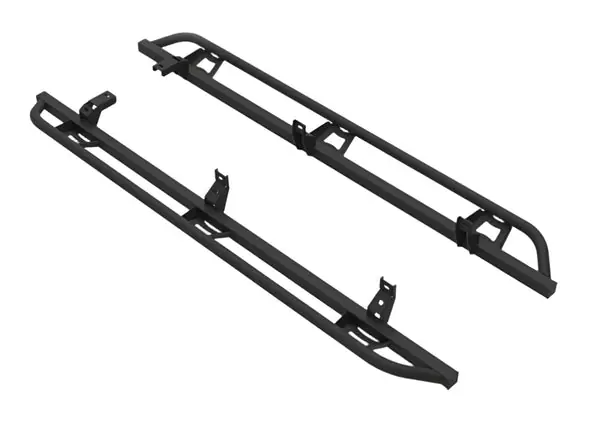 N-Fab Trail Slider Steps 19-20 Ford Ranger Crew Cab All Beds - SRW - Textured Black