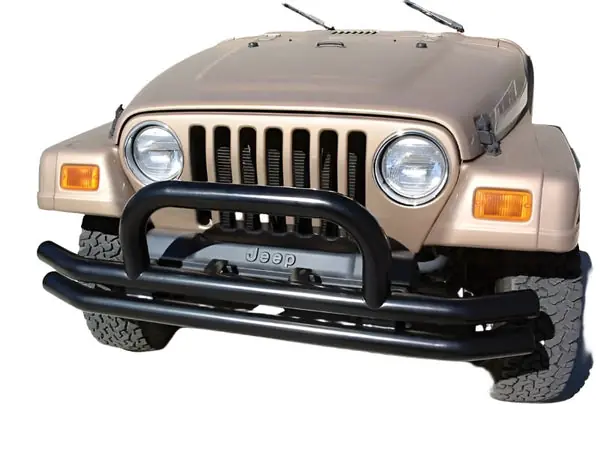 Rampage 1976-1983 Jeep CJ5 Double Tube Bumper Front - Black