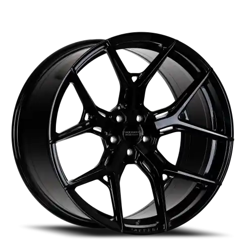 Vossen HF-5 20x9.5 / 5x120 / ET16 / Deep Face / 72.56 - Gloss Black Wheel