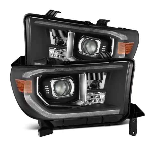 AlphaRex 07-13 Toyota Tundra/08-17 Sequoia G2 PRO-Series Projector Headlights Black -NO Lvl Adjuster