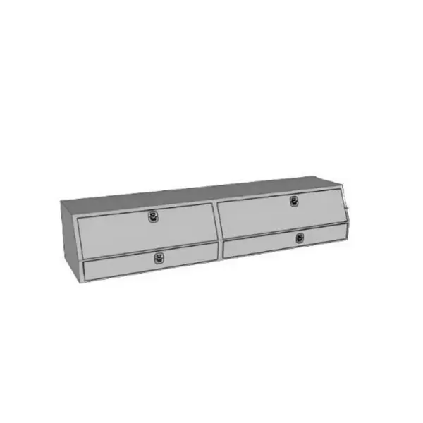 Westin/Brute Contractor TopSider 90in w/ Drawers & Doors - Aluminum