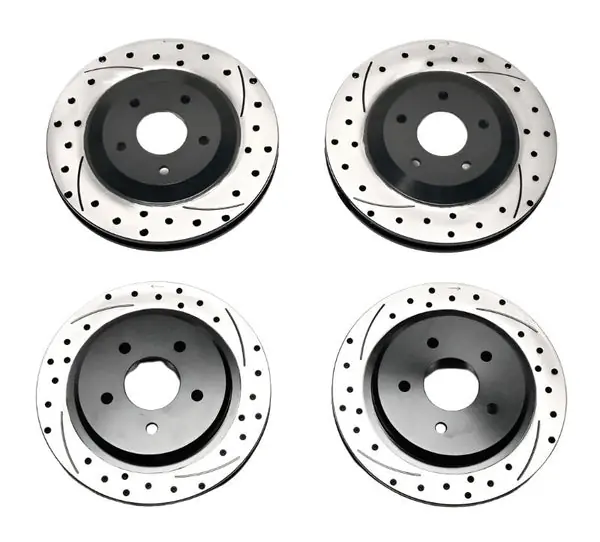 Wilwood Rotor Kit Front/Rear-Dimpled/Slotted 97-04 Corvette C5 All/ 05-13 C6 Base